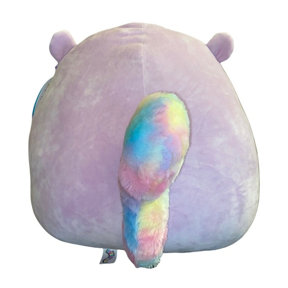 Kellytoy Sydnee The Purple Squirrel Squishmallow Pillow Stuffed Plush Toy 16in - Picture 4 of 7
